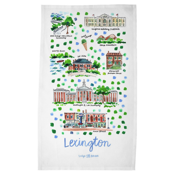 Lexington, VA Tea Towel