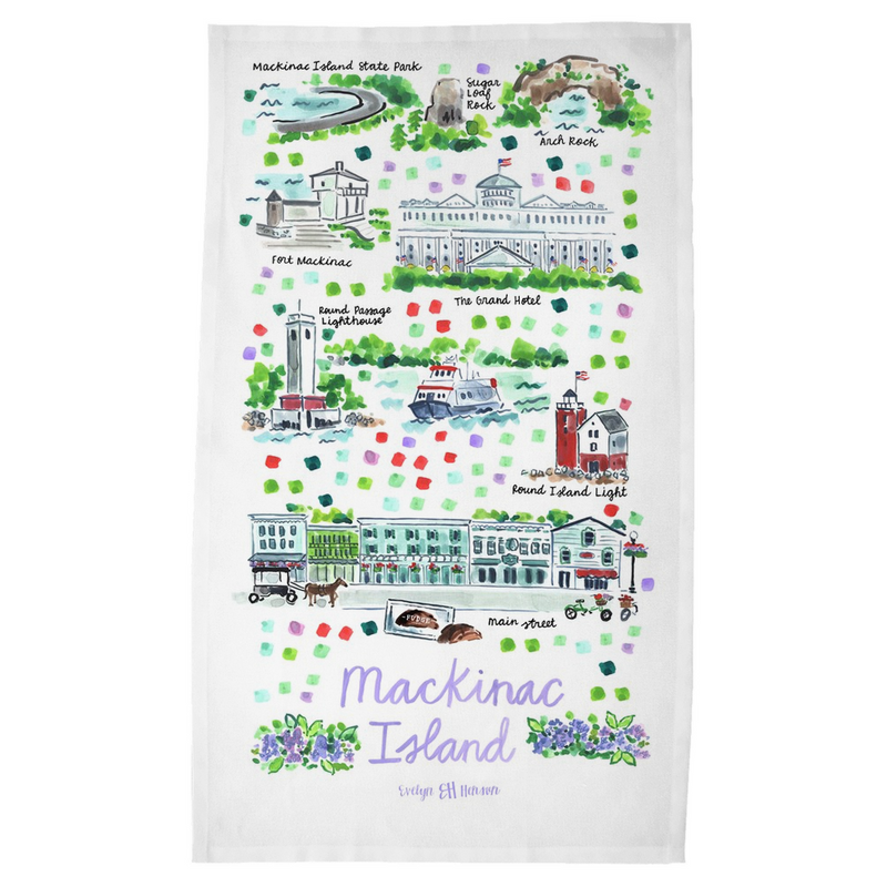 Mackinac Island, MI Tea Towel
