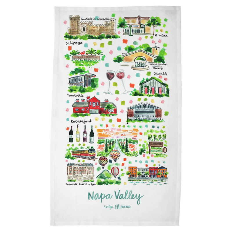 Napa Valley Tea Towel