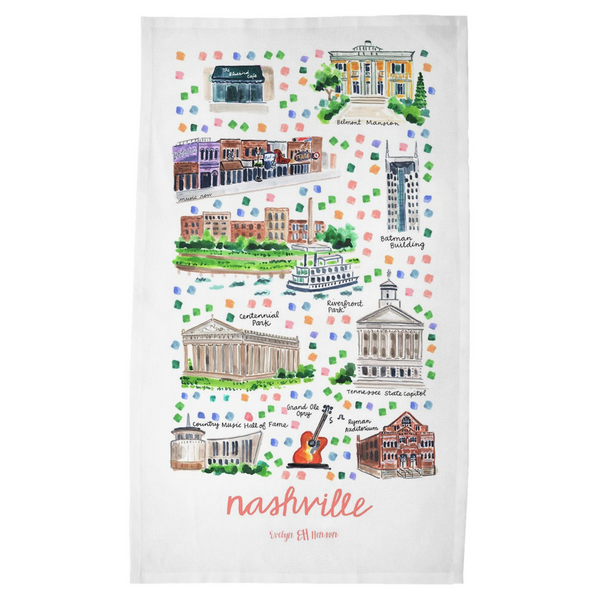 Nashville, TN Tea Towel