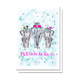 Ele-fa-la-la-la Card