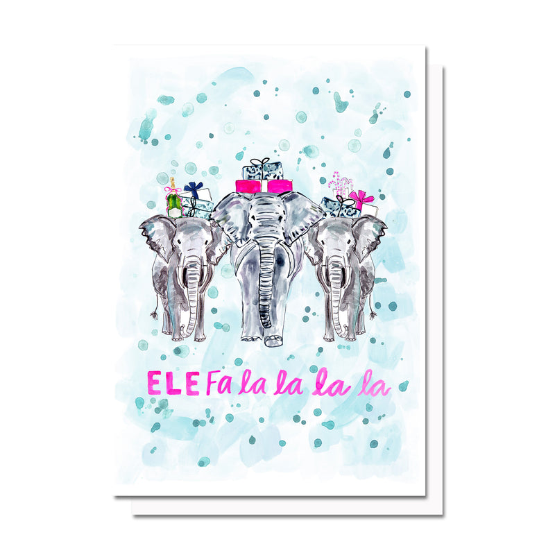 Ele-fa-la-la-la Card