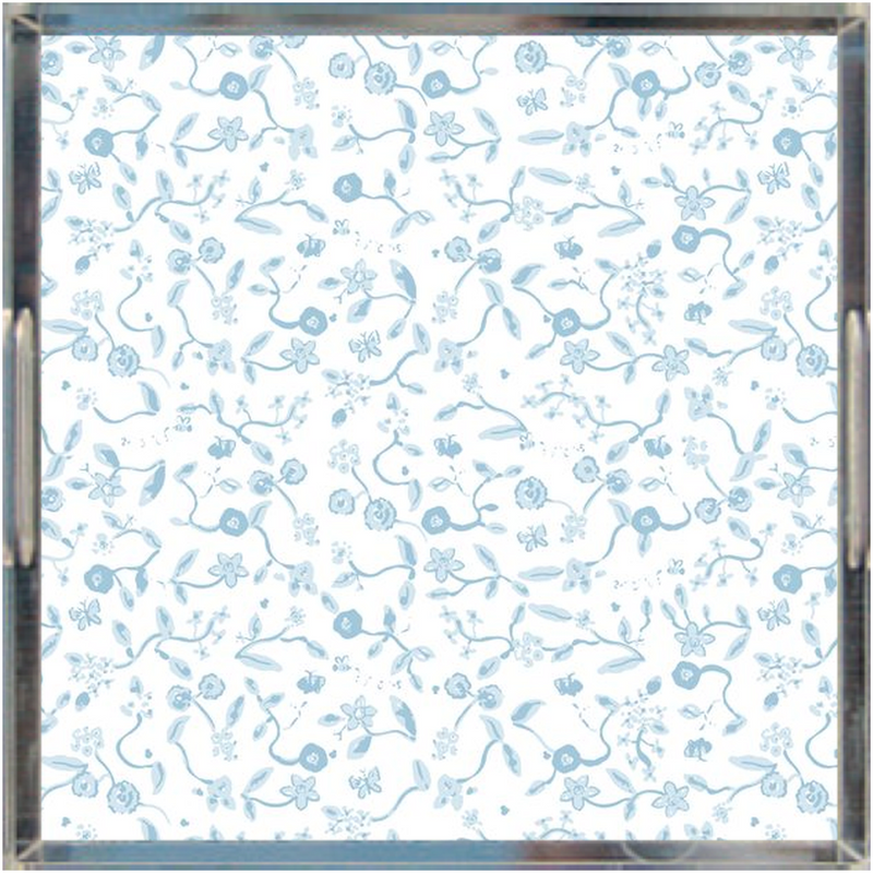 Bisou Blooms Blue Tray
