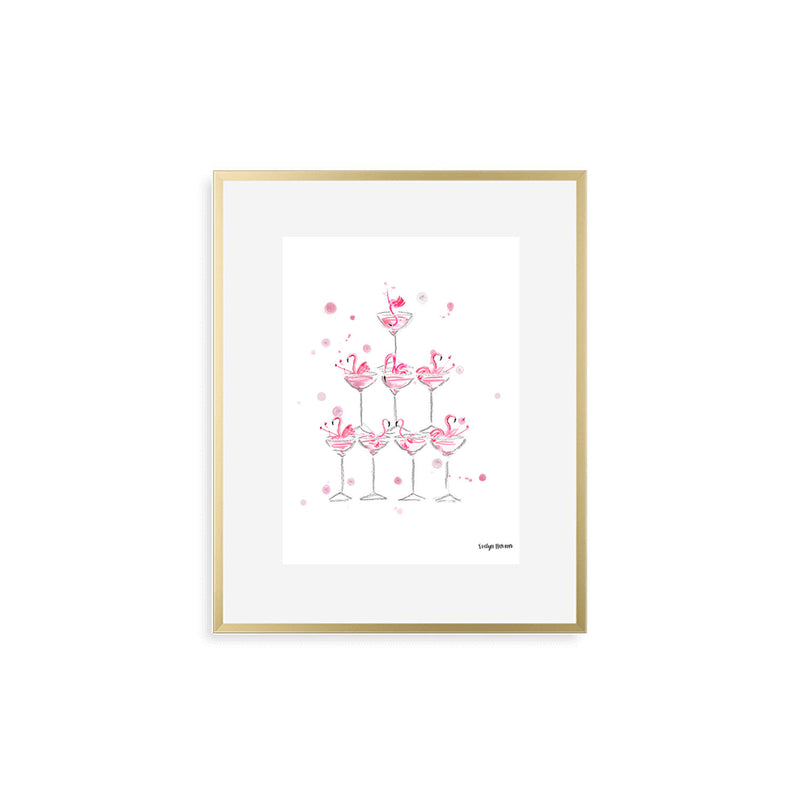 The "Flocktails" Fine Art Print