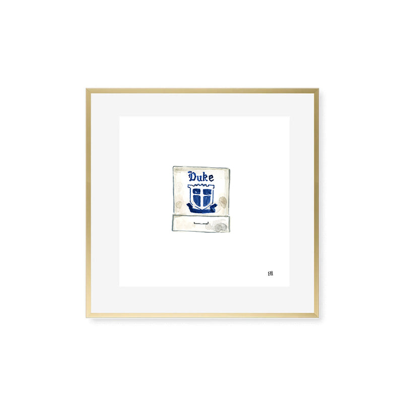 Duke Matchbook Fine Art Print