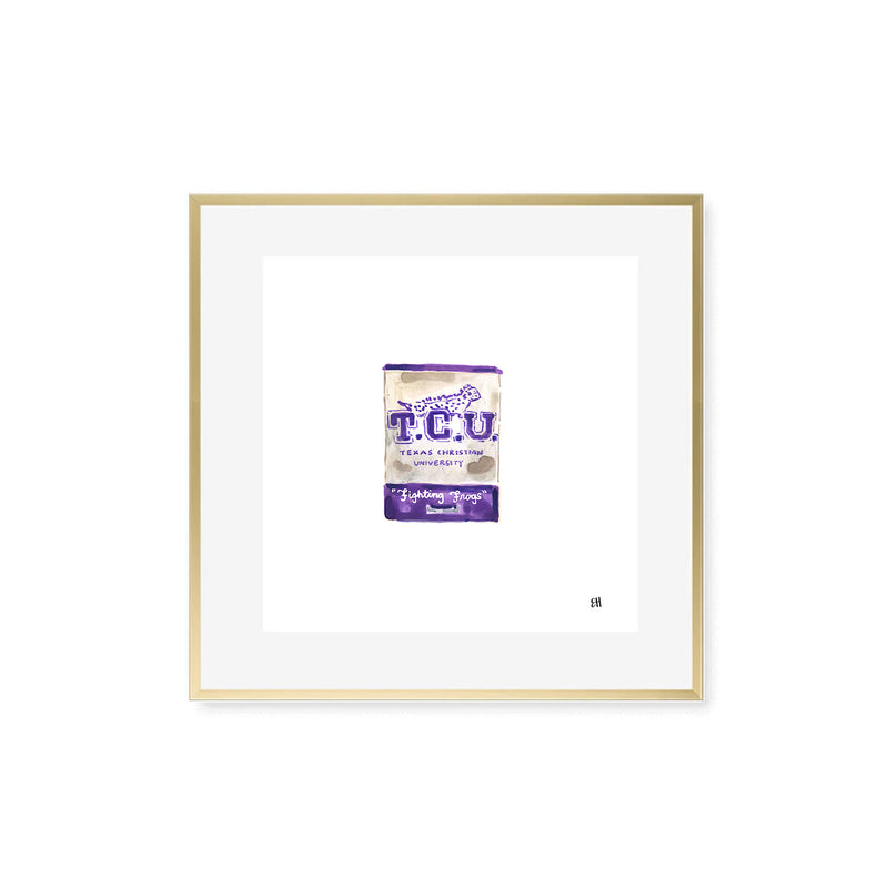 TCU Matchbook Fine Art Print