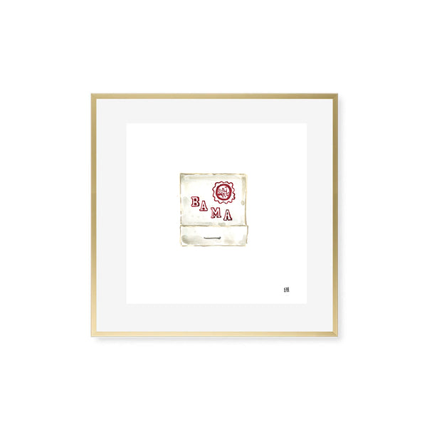 Alabama Matchbook Fine Art Print