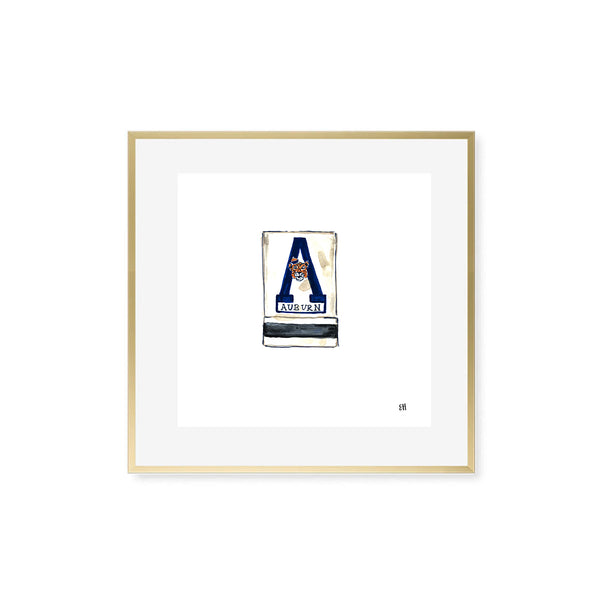 Auburn Matchbook Fine Art Print