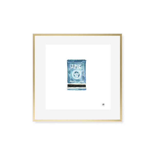 UNC Chapel Hill Matchbook Fine Art Print