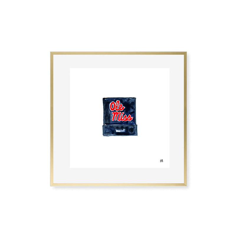 Ole Miss Matchbook Fine Art Print