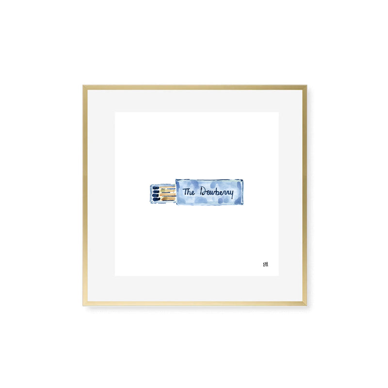 Dewberry Charleston Matchbook Fine Art Print