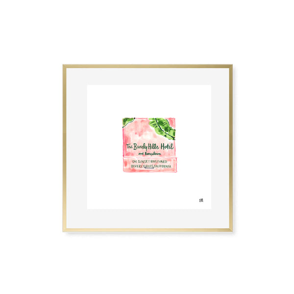 Beverly Hills Matchbook Fine Art Print