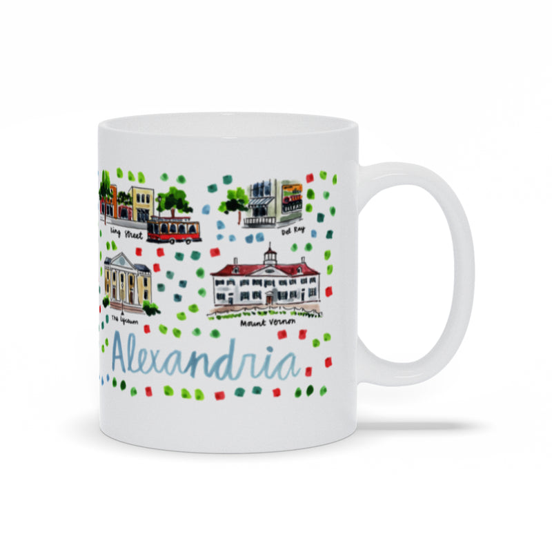 Alexandria, VA Map Mug