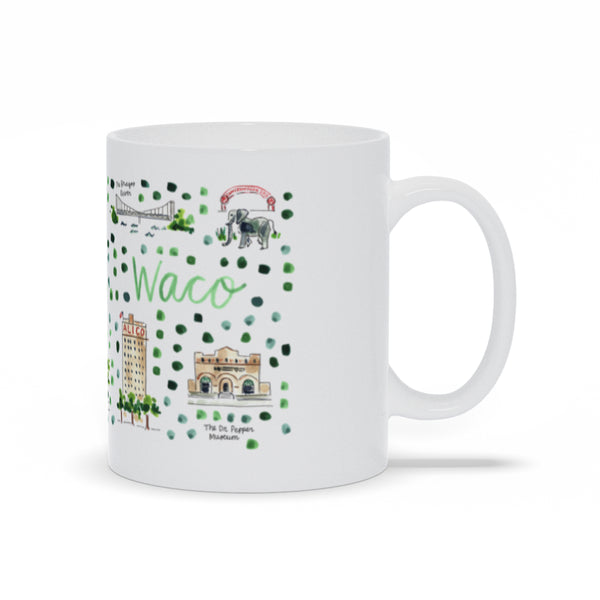 Waco, TX Map Mug