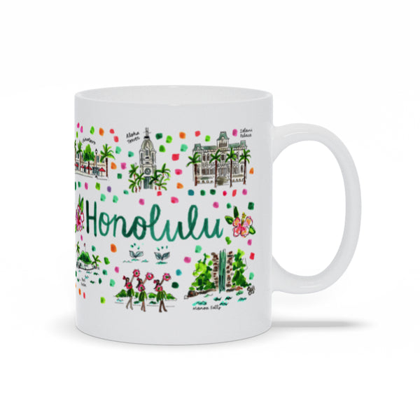 Honolulu, HI Map Mug