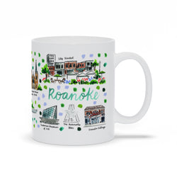 Roanoke, VA Map Mug