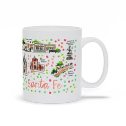Santa Fe, NM Map Mug