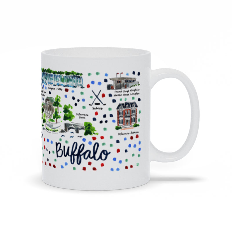 Buffalo, NY Map Mug