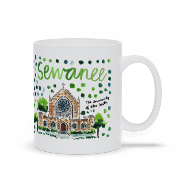 Sewanee, TN Map Mug