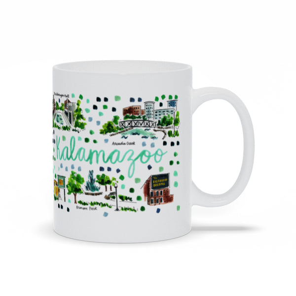 Kalamazoo, MI Map Mug