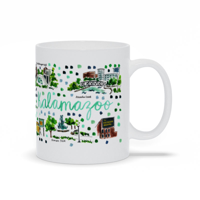 Kalamazoo, MI Map Mug