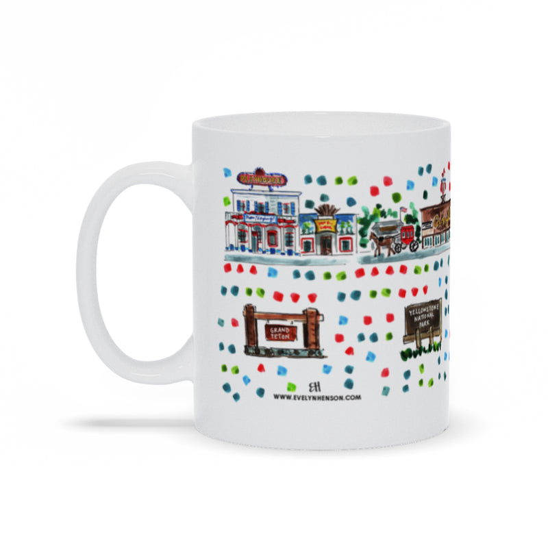 Jackson Hole, WI Map Mug