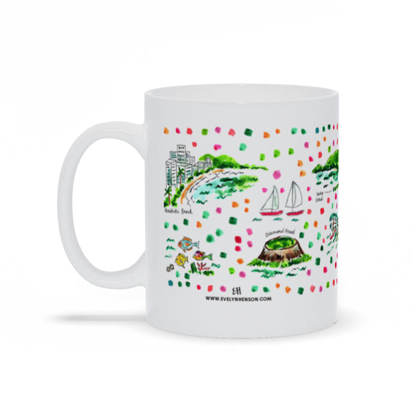 Honolulu, HI Map Mug