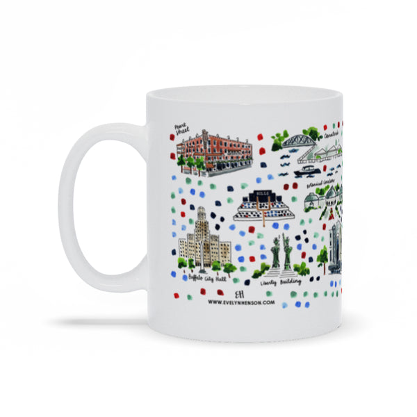 Buffalo, NY Map Mug