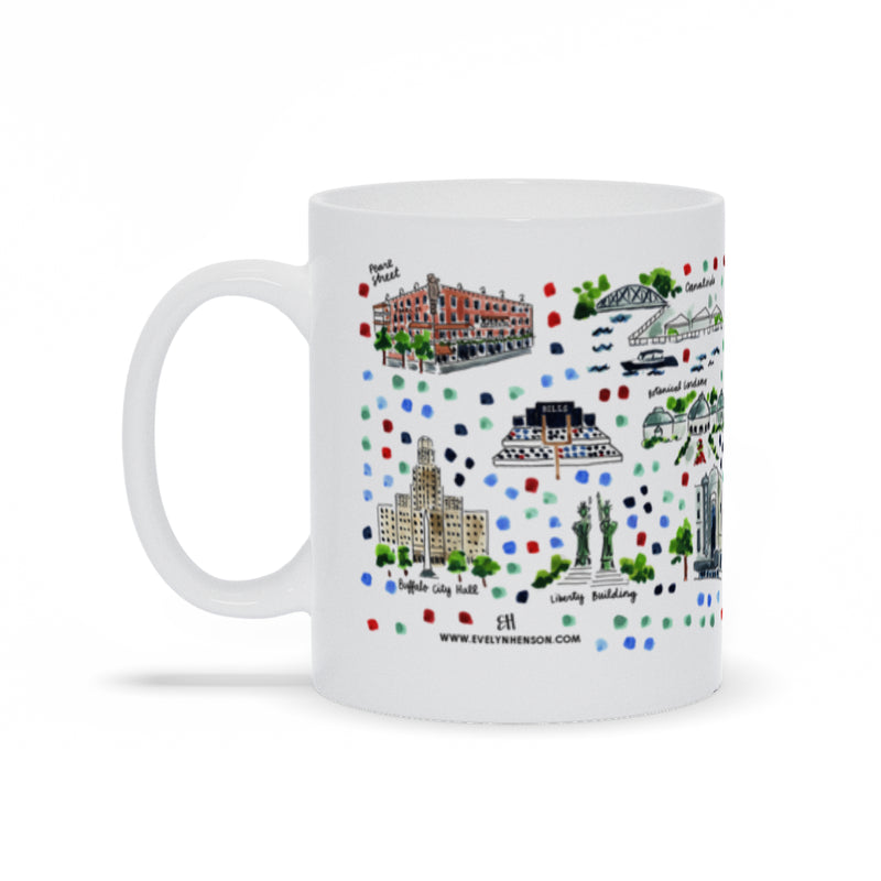 Buffalo, NY Map Mug