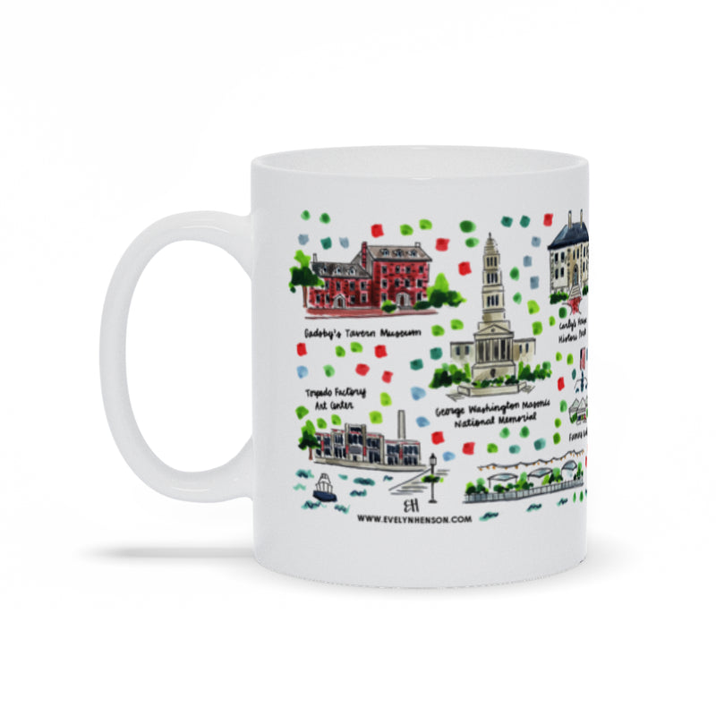 Alexandria, VA Map Mug