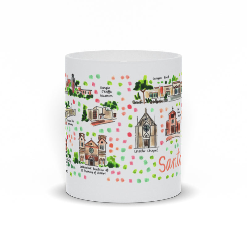 Santa Fe, NM Map Mug