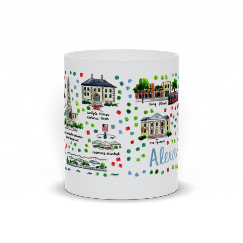 Alexandria, VA Map Mug