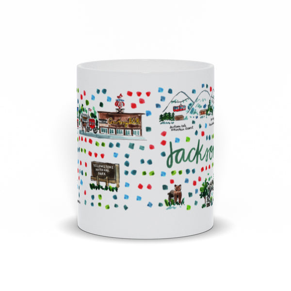Jackson Hole, WI Map Mug