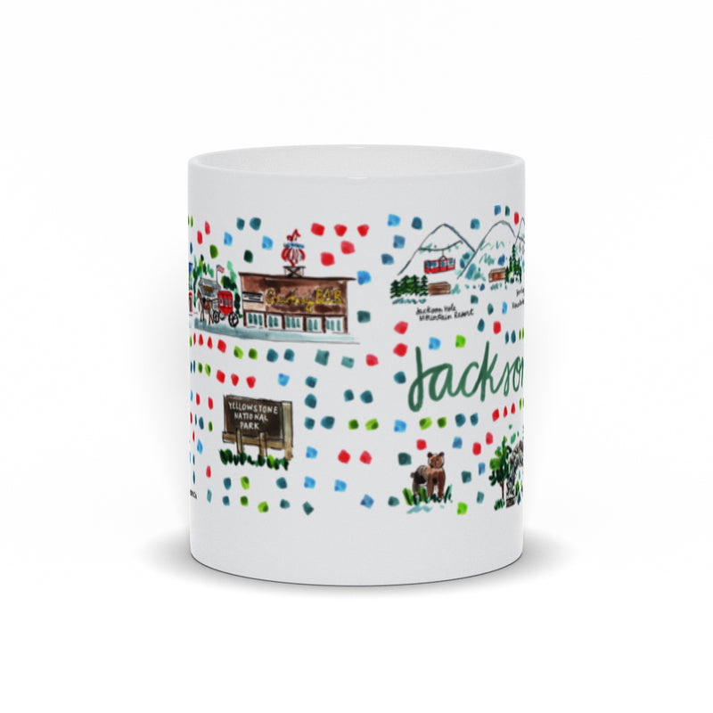 Jackson Hole, WI Map Mug