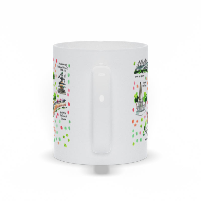 Santa Fe, NM Map Mug
