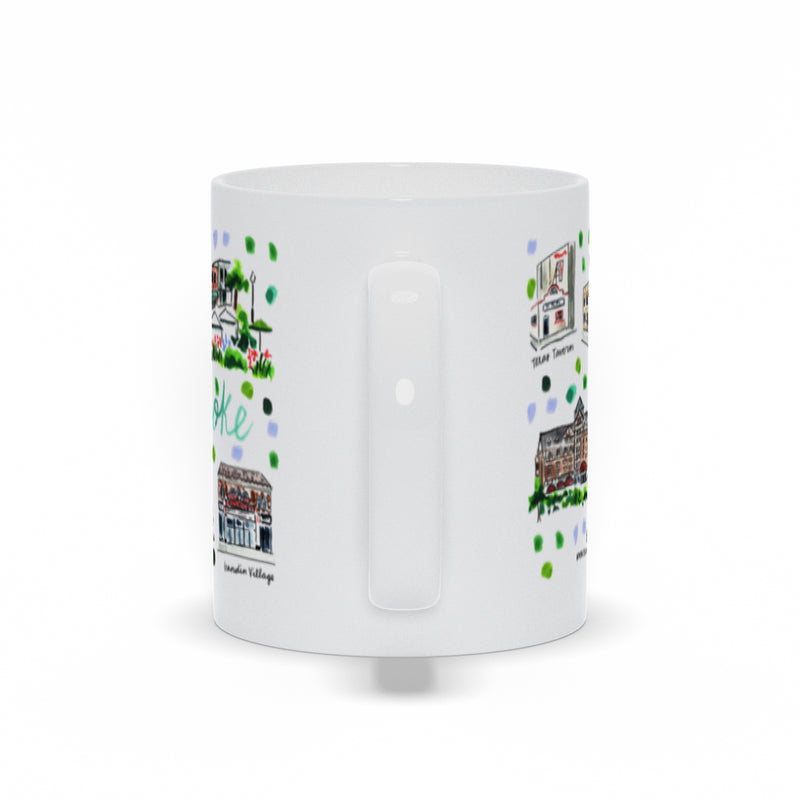 Roanoke, VA Map Mug