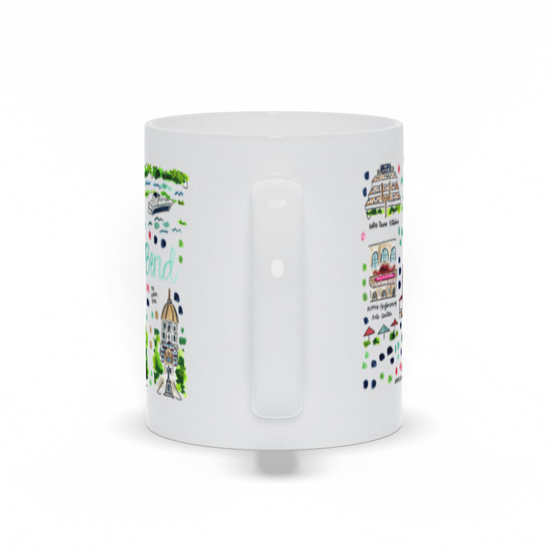 South Bend, IN Map Mug