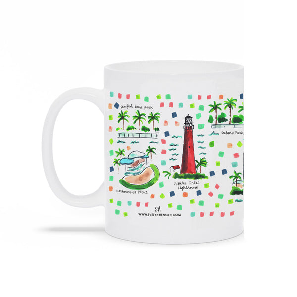 Jupiter, FL Map Mug