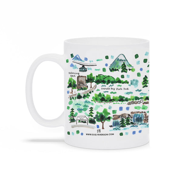 Lake Tahoe Map Mug