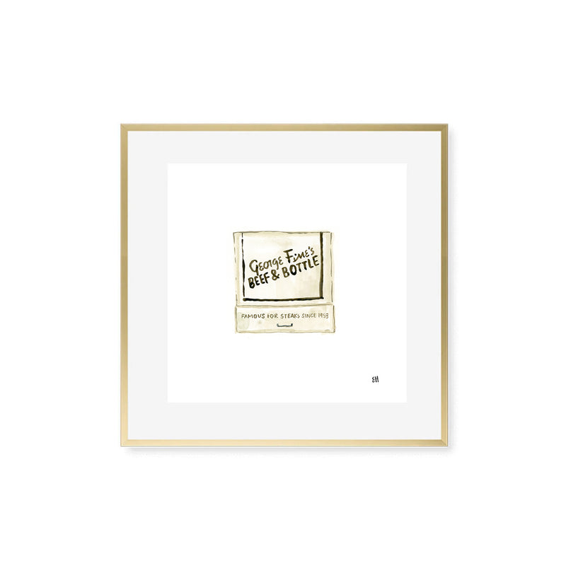 Beef & Bottle Charlotte NC Fine Art Print