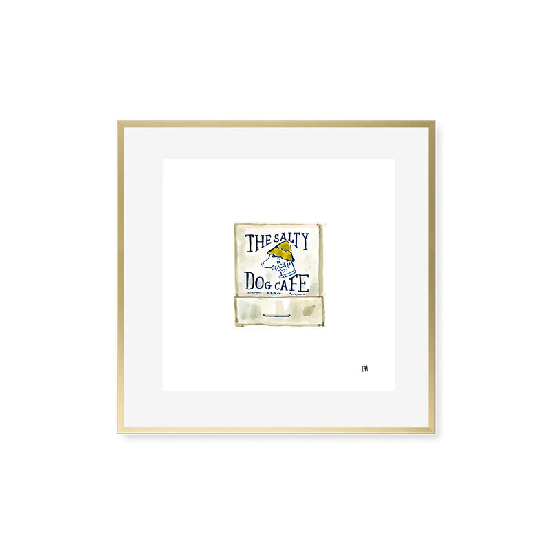 Salty Dog Cafe Hilton Head Matchbook Fine Art Print