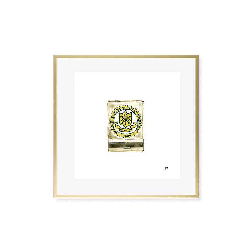 Wake Forest Matchbook Fine Art Print
