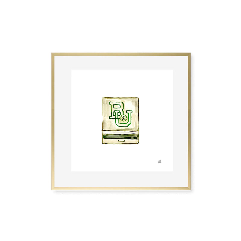 Baylor Matchbook Fine Art Print