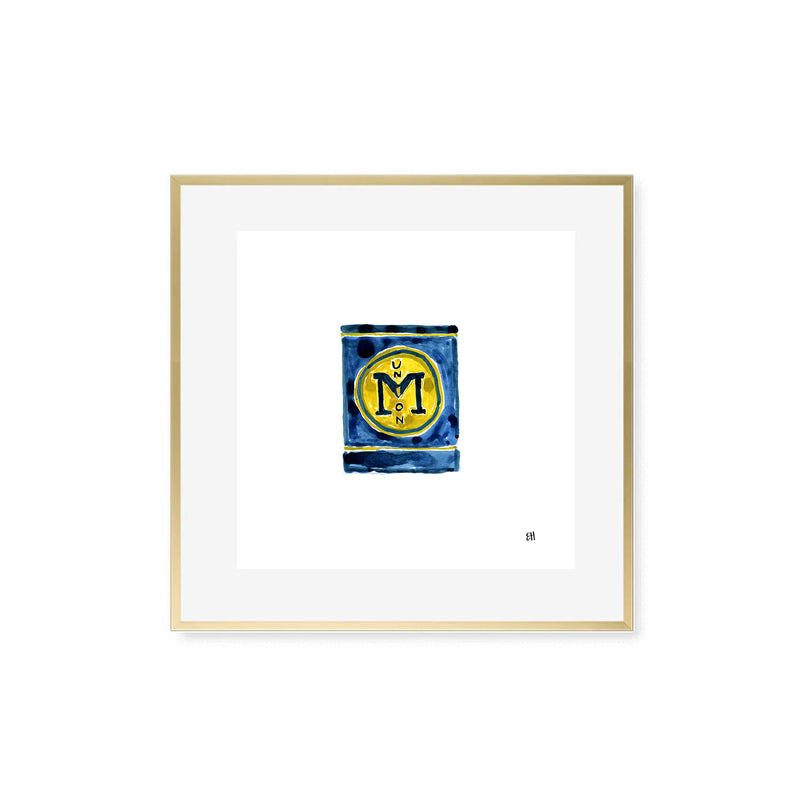 University of Michigan Matchbook Fine Art Print