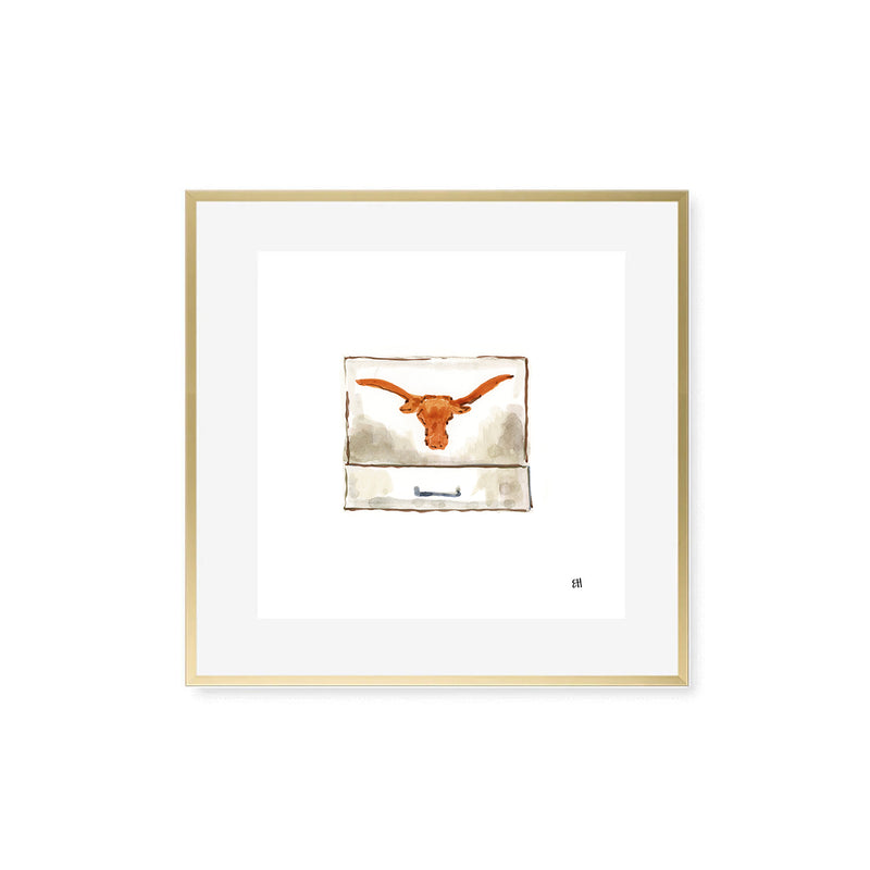 University of Texas Matchbook Fine Art Print