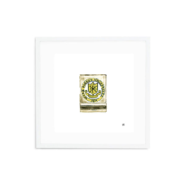 Wake Forest Matchbook Fine Art Print