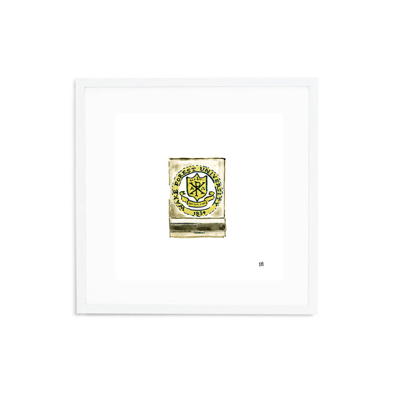 Wake Forest Matchbook Fine Art Print