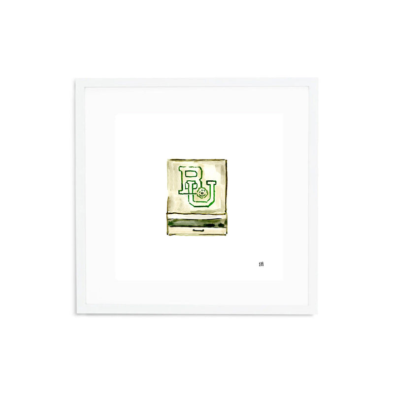 Baylor Matchbook Fine Art Print