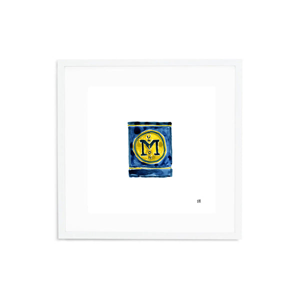 University of Michigan Matchbook Fine Art Print