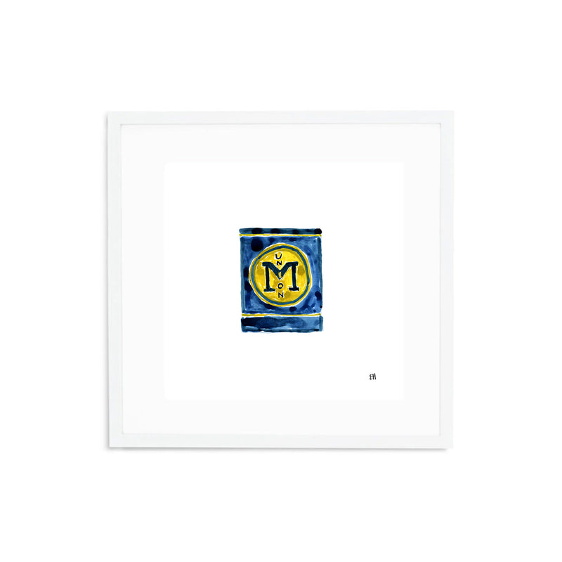 University of Michigan Matchbook Fine Art Print